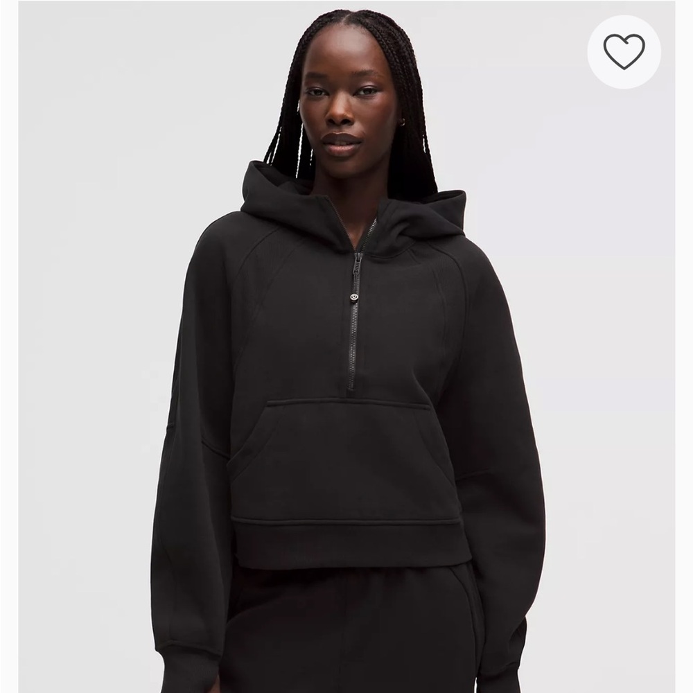 Lululemon Black Half-Zip Scuba Hoodie